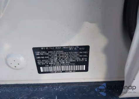 2013 Subaru Forester 2.5X Premium from USA, damaged, VIN JF2SHADC2DG442191